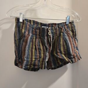 Hollister Multicolor Striped Women's Cargo Shorts